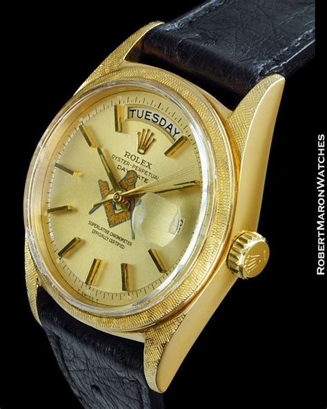 freemason rolex|ROLEX 1806 DAY DATE PRESIDENT 18K MASONIC DIAL.